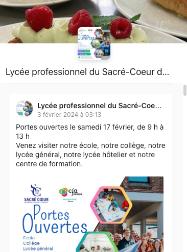 facebook lycee professionnel hotelier sacre coeur